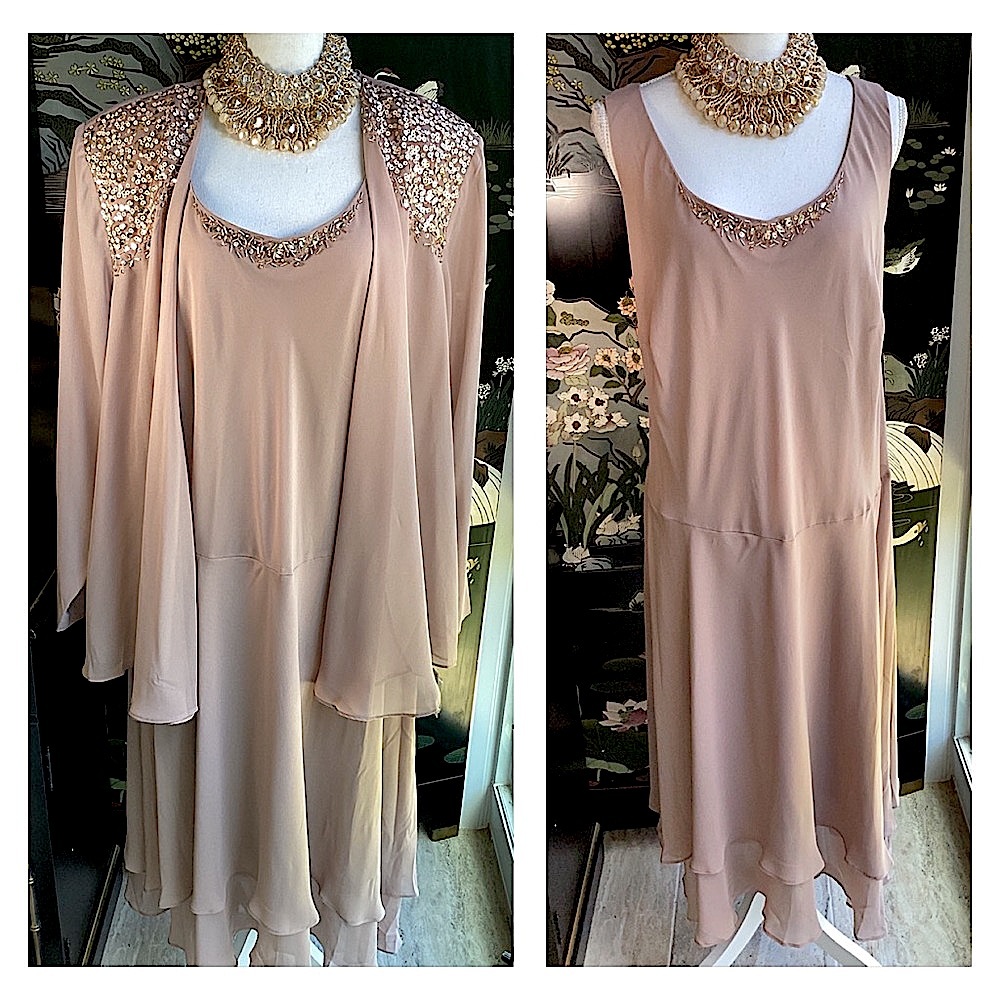 SLNY 2 Piece Chiffon Set   B6